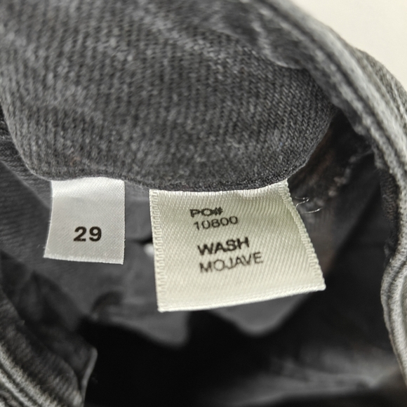 Reformation Straight Leg Elsie Black Washed Out High Rise Jeans Size 29 Women's - Picture 15 of 16